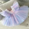 Set Summer Pretty Girls Dress Birthday Party Princess Dress Lace Formal Dress Kids Ball Gown Elegant Dress Casual Dress Size 38T A2