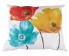 Kuddefodral Flax Square Decorative Throw Cushion Cover Enchanting Beautiful Tricolor Red Yellow Blue Py Flowers Gift Annivers6275572