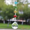 Figurine decorative 1pcs Crystal Suncatcher PRISM PRISM del finestrino a sospensione del lampadario.