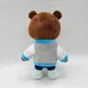 Almofadas kawaii kanye desassociado urso ursinho de pelúcia brinquedos de pelúcia kanye west graduação macia sala de decoração de casa bonecas para garoto presente de aniversário