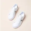 Scarpe fitness primavera/estate 2024 modello di serpente casual europeo e americano Sports piatti donne PU White FA-12