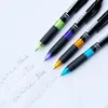 4 stcs/set creatief 4 in 1 multicolour balpen 0,7 mm zwart blauw rood groen ball kantoorschool markeren schattige briefpapier