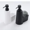 Dispenseur de savon liquide couleur résine détergent lotion bouteille de lotion shampooing gel bouteille de douche créative maison de distribution portable salle de bain