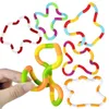 Descompressão brinquedo 3pcs corda torção twist inquiete brinquedo de brinquedo rrainbow círculo sensorial terapia autismo jouet anti estresse enfant juguete antiestres nios d240424