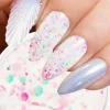 Líquidos 1oz/garrafa profissional acrílico em pó mistura de borboleta redonda de glitter de brilho de cristal pó de unhas de cristal pó para manicure