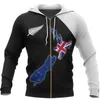 Sweats à capuche masculins 3D imprimés Aotearoa Nouvelle-Zélande My World Zip-up Hoodies Y2K Flag Nouveau dans les sweats à capuche Sweats Sweats For Men Pullover Clothes 240424