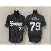 Jerseys de baseball Jersey White Sox 45 # 79 # NOUVEAU