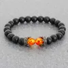 Beaded 8mm Natural Lava Stone Beads Bracelets Bangles King Queen Crown Couple Braided Bracelet Charm Men Women Jewelry Gifts Handmade 240423