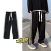 American Style Instagram Explosive Street Striped Sports Pants, Men's Straight Tube Loose Drape Casual Long Pants, Spring and Autumn Trendy Brand Sanitary Pants