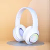 Macaron Over-Ear fone de ouvido Bluetooth e fones de ouvido sem fio e fones de ouvido de computador M3 LED Luminous Gradient Display Dynamic OEM Dinâmico