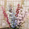 Fleurs décoratives 2pc Lily blanc de la vallée Silk Artificiel Wedding Home Vase Garden Automn Decoration Long Branch Flors Artificielles