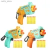 Gun Toys Instrukcja strzelania do pianki Blaster Battle Toy Pistolety w/ 5 Sekcja Kupki Eva-foam Zagraj w halową zabawkę dla chłopców 5+L2404