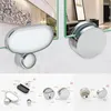 Bath Accessory Set Bathroom Mirror Glass Hinger Fixed Accessories Advertising Plate Clamp Clip Fitting Arrival