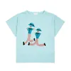 2024 SS Summer Kids Classic Face T-Shirt Mode Marke Kinder Jungen Tees Girl Designer Kleidung Kinder Tops 240418