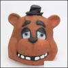 Pięć nocy w Freddys Masks Mask Fnaf y Chica Freddy Fazbear Bear Prezent dla dzieci Halloween Decorations