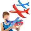 لعبة Gun Toys Children Foam طائرة قاذفة Toy Outdoor Catapult Gun 15M Range Airplane Roundabout Roundabout Sports Toys Boy Birthday Giftl2404