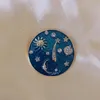 Spille Morkopela Est Pin smaltata Pennello Custom Art Sky Sky Painting Calcia Badge Shirt Dishle Gioielli Regalo per amico