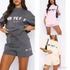 Designer Womens Tracksuits Sommer Neues T-Shirt-Set modische Sportschaum-Logo kurzärmelig Pullover Shorts zweiteilige Set