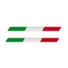 2x drapeau tricolore italien Autocollant décoratif époxy 3D Motorcycle Tank autocollants Case Strong Scolosité UNERISAL CAR 240416