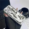 Mobiltelefonfodral Luxury Electroplate Meteorite Grain Phone för iPhone 15 14 13 12 11 Pro Max X XR XS Max Plus Full Cover Bumper Sockproof Case D240424