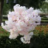 装飾的な花100cmシルクアジサイホワイトブランチドリフトスノージプソフィラ人工桜の花