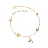 Sailormoon Sister Armband Designer Aloqi S Sier Forest Fresh, Sweet, Colorful Flower with Diamonds och Cute Bee Armband S4230