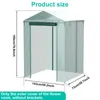 Walkin Greenhouse Cover Waterproof PE -ersättare med Rollup -dragkedja Dörr Uvresistant Small Warm House 240415