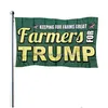 Banner Flags 3X5 Ft Trump Campaign Digitally Printed Green Farmer Firefighter Supporter Flag Drop Delivery Home Garden Festive Party Dht7A