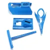 Paper 1pc Sock Slider Aid Blue Helper Kit Helps Put Socks on Off No Bending Shoe Horn Suitable for Socks Foot Brace Support