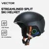 Helmets VECTOR Ski Helmet Men Women Removable Anticollision Streamline Split Ski Helmet Ski Skateboard Snowboard Safety Helmet