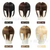 Human Hair Bangs 3 Clips 3D Tępe pokrojone naturalne włosy grzywki napowietrzne we włosach bez remy 2,5x4,5 czarny brązowy blondynka 240423