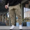 Herrbyxor 2024 Sweatpants jogger sport fitness bomull broderad amerikansk stil fashionabla och trendiga avslappnade byxor