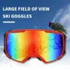 Eyewear New Double Lens Ski Goggles Antifog UV400 Outdoor Sports Skiing Goggles Kids Vuxna Snö snöbräda Skyddsglasögon glasögon glasögon