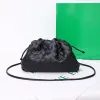 Mini torebka luksusowe designerskie torby dla kobiety męskie 2 rozmiary skórzana srebrna torba tkana chmurka podróżna torba na ramię moda Złota kosmetyka dana crossbody torebka