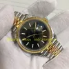 26 Style Super Unisex 36mm Watch 904l Women Mens 126233 Black Dial Fluted Bezel Yellow Gold Two Tone Steel Jubilee Armband EW Factory Cal.3235 EWF Everose Watches