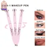 Enhancers 4in1 Makeup Pen Privat etikett Läppfoder Highlighter Eyeliner Eyebrow Pencil Anpassad logotyp Partihandel
