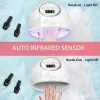 Kits 72w Fast Nail Dryer Uv Led Light Gel Nail Polish Curing Lamp for Professional Salon with 4 Timer Setting Auto Sensor