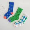 Socks Children's Socks in Spring and Summer Thin Rainbow Mesh Socks Amusement Park voor jongens en meisjes drie paren