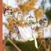 Figurki dekoracyjne japońskie wiśniowe kwiat szklany wiatr Jimes dzwonki wiszące wystrój dzwonek wisiorki biuro ornament kreatywny dom