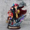 Dockor 20 cm One Piece Anime -figurer Luffy Kid Law Action Figurin GK PVC Staty Model Dolls Collectible Room Decoration Ornament Toys