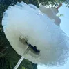 Kjolar kvinnor 1950 -talet tyll petticoat 35 cm 4 lager veckad rufsad bubbla kjol underkjol halv glider klänning för kostymfest