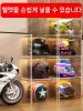 BINS SUPER STORA TRANSPARENT STORAGE Box Blind Box Showcase For Fingures Organiserar Acrylic Box Helmet Book Showcase Display Dustät