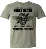 Magliette magliette USMC US Marines Semper Fidelis Devil Dog Forza Milit Fhirt Maglieria Cotton Tees Streetwear Harajuku