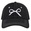 Ball Caps Embroidery Bowknot Baseball Adult Cycling Camping Travel Hat Multiple Color