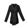 Casual Dresses Autumn Spring Sexy Waist Lace Up Shirt Dress For Women's Light Mature Style Elegant Office Ladies Slim Black Mini