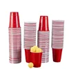 16ounce Plastic Party Cups in Red 50 Pack engångsåtervinningsbara med påfyllningslinjer för DrinkSBBQpicnics 240419