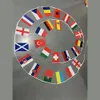 2024 países da Europa Bandeira 24pcs Copa da Copa do Euro Bating National String Flags Banner Football Event Decor 240416