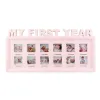 Frames Creative DIY 012 meses Baby "My First Year" Picture Sovevenir Children's Growth Memory Gift Display Plástico Photo Frame