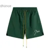 Designer pour hommes à manches courtes tendance de la mode Rhude Street Street Color Sports Shorts Broidered Beach Pantals for Men and Women