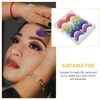 False Eyelashes 5 Pairs Fake Makeup Purple Outfit Fluffy Beauty Imitation Cosplay Accessories Miss Suits Korean Fashion